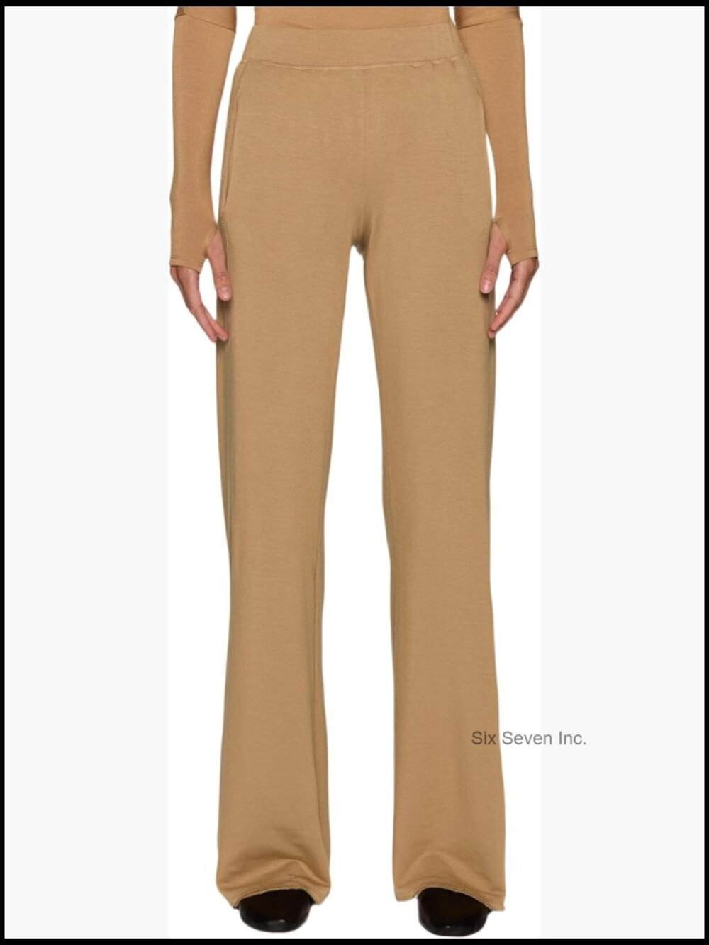 Mid-Rise Wide Leg Lounge Pants with Pockets Soft Modal Stretch
